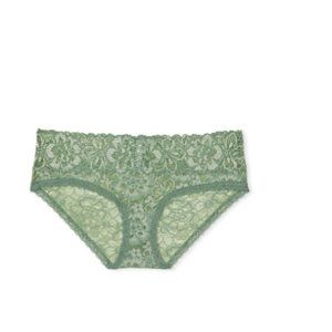 Victoria's Secret THE LACIE Lace-Up Lacie Hiphugger Panty Seasalt Green L